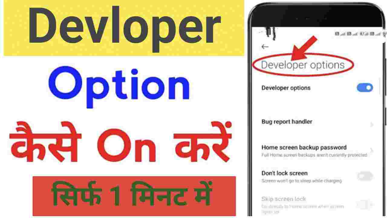 स्मार्टफोन में Devloper कैसे enable करें ?