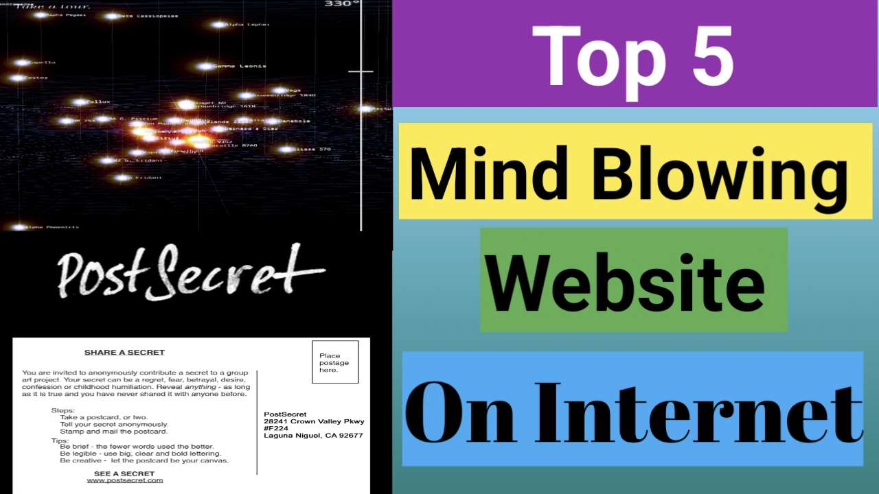 Top 5 mind blowing websites on internet जो आपको चौका देगी