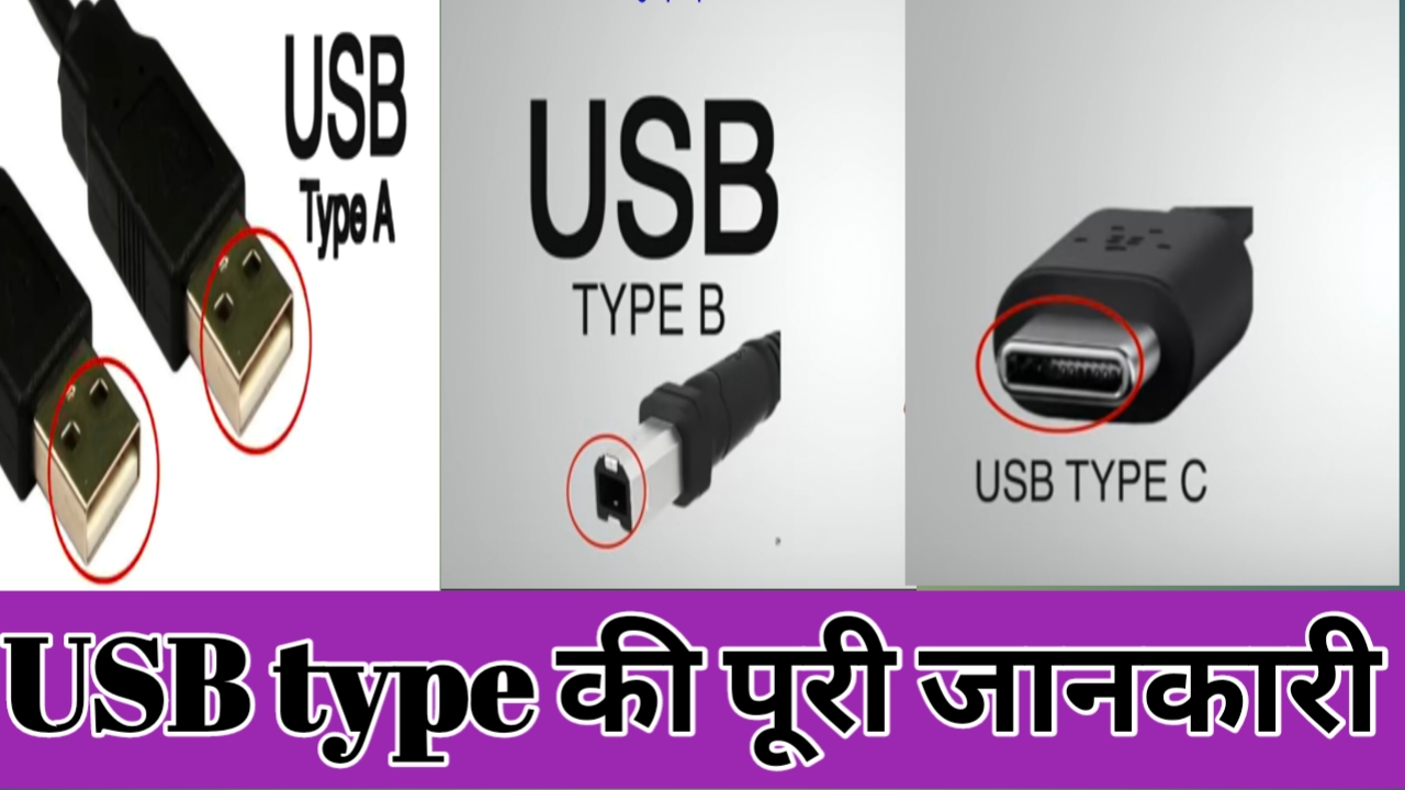 USB कितने प्रकार की होती हैं
