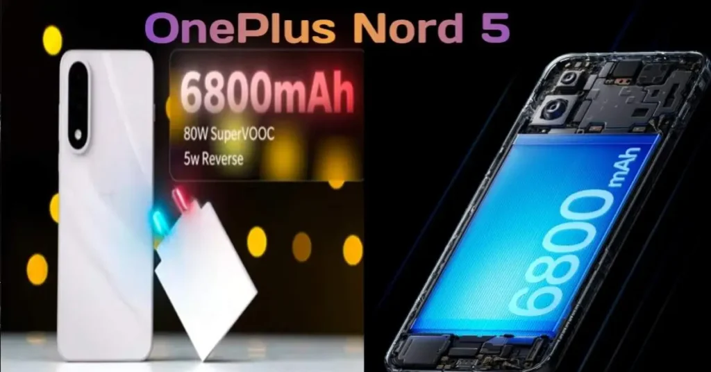 इस बार OnePlus ने अपने कैमरे का लुक चेंज करके इसे vertical कर दिया है। OnePlus Nord 5 में back side में डुअल कैमरा सेटअप 50MP प्राइमरी कैमरा + 8 MP का ultra wide कैमरा दिया गया है। फ्रंट कैमरा 50 MP का कैमरा दिया गया है जिसमें सैमसंग का JN5 सेंसर दिया गया है जो एक अच्छा सेंसर माना जाता है। इसका बैक कैमरा एवरेज है लेकिन इसका सेल्फी कैमरा अच्छा है । Nord 4 से Nord 5 के कैमरा सेंसर में थोड़ा इम्प्रूव किया है । अगर आप इस फोन से वीडियो रिकॉर्डिंग करते है चाहे वह रियर कैमरा हो या फ्रंट कैमरा इसमें आपको 4K 60fps का सपोर्ट है। जो एक बेहतरीन क्वॉलिटी है।